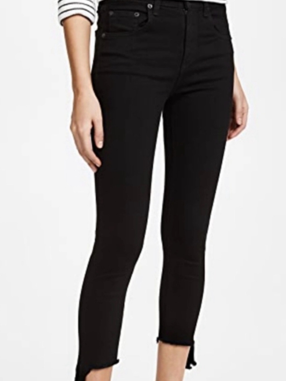 EUC rag & bone 10” Capri black jeans. A little stretch; a lot of fun! - Picture 3 of 11
